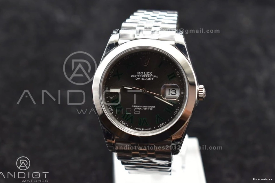 VS FashionForward 41 Jubilee Steel 642 on Green 1:1 126334 DateJust Roman VSF Gray 904L Best Dial SS Edition Bracelet 0923